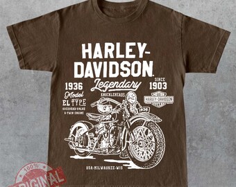 Lostboysvintage Vintage 1991 Harley Davidson Graphic Short-Sleeved Crewneck