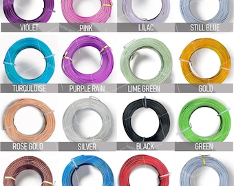 Florist / Craft Aluminium Coloured Wire 12 gauge /Please Choose Qty and Colour
