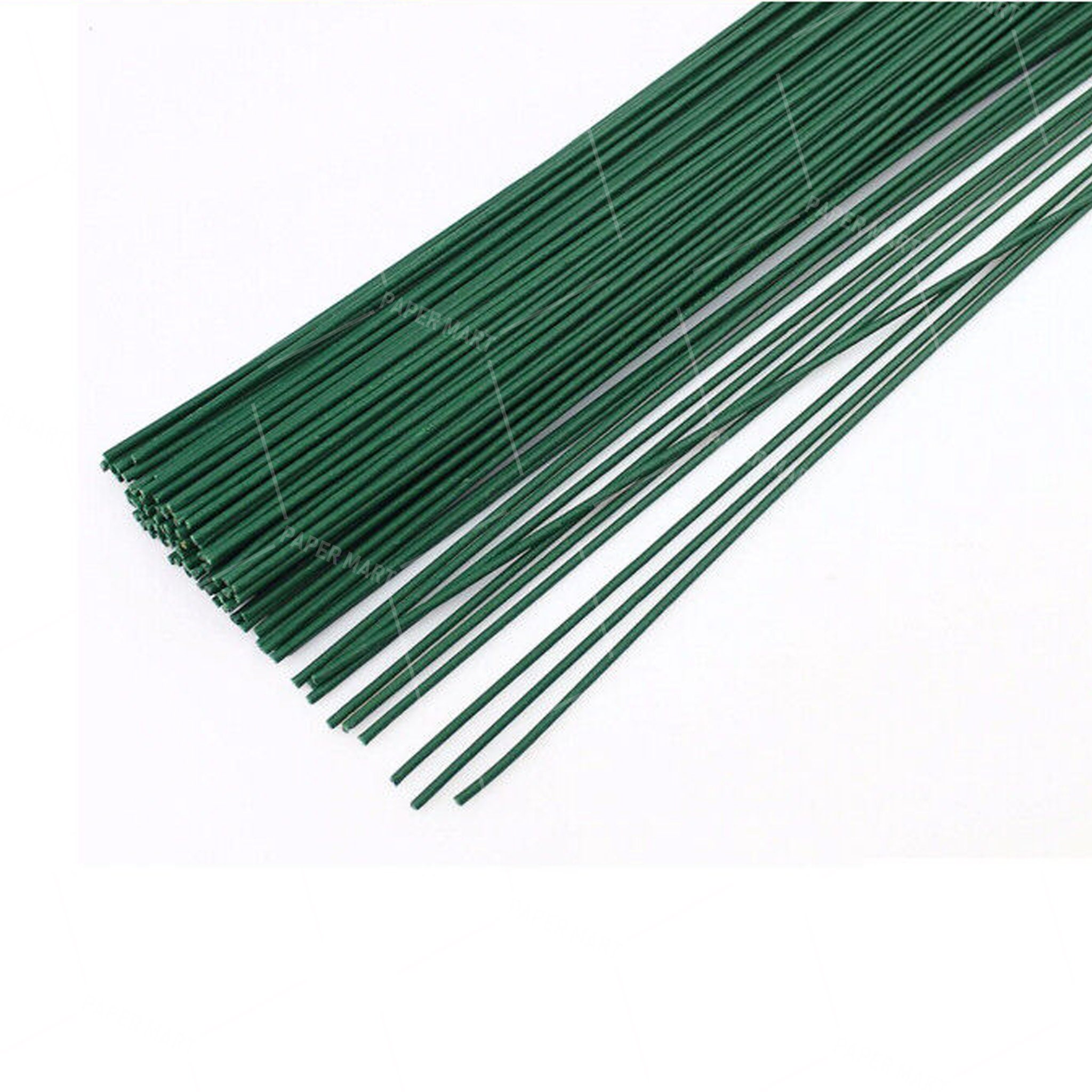 10/20/30pcs 2mm 40cm Floral Stem Wire Dark Green for Florist Flower  Arrangement