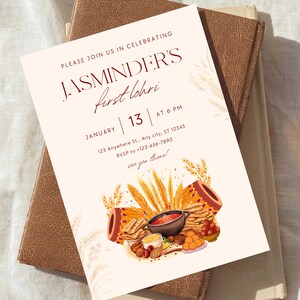 Lohri digital invitation sikh function