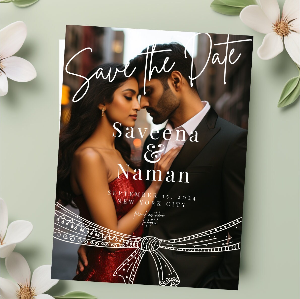 Digital Save the Date Indian Wedding Invitation Editable Sikh - Etsy