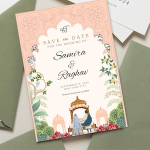 Faire-part de mariage sikh, mariage pendjabi, Anand Karaj, réservez des dates pendjabi, réservez des dates indiennes, modèle de faire-part de mariage