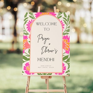 Mughal themed welcome sign
