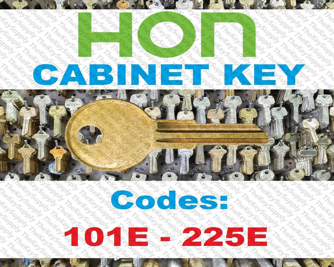 HON File Key Replacement Cut to Your Code 101E 225E Etsy