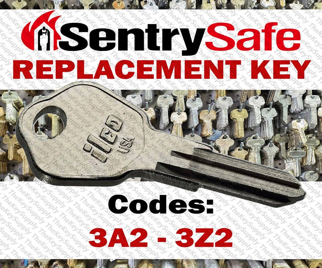 Sentry Safe Replacement Key Cut to Your Code 3A2 3Z2 Etsy