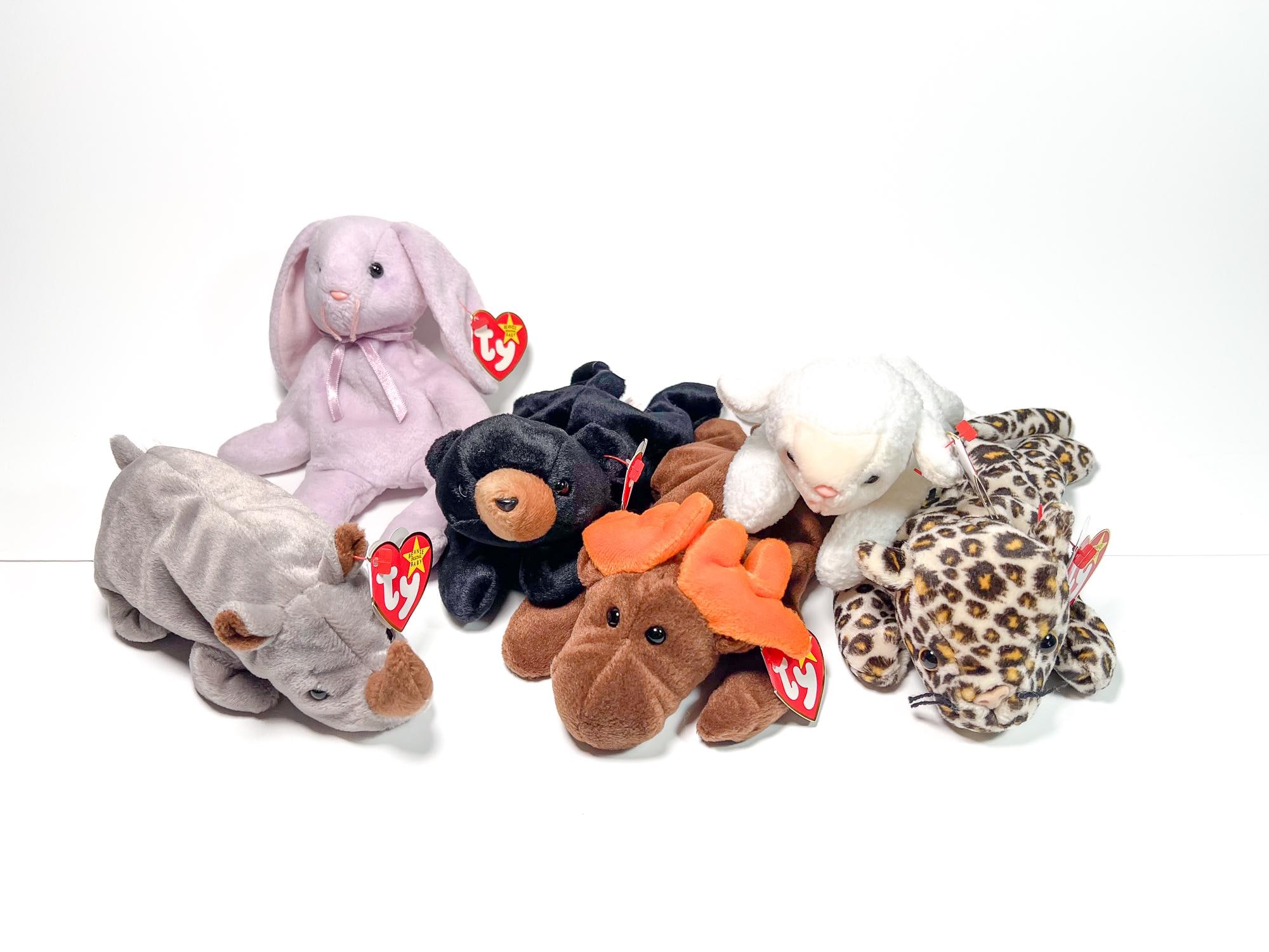 Vintage TY Beanie Baby - Assorted 1990s - Spike, Floppity, Blackie