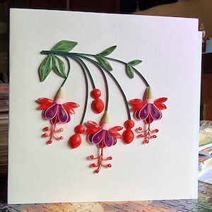 Biglietti di auguri - Floreale - Fucsia - Viola - Mughetto