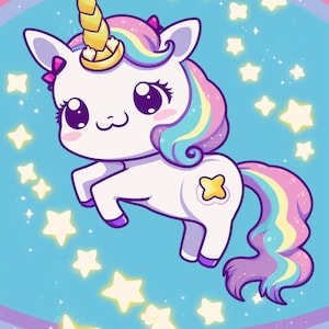 Pony Unicorn Commercial Use images 3-image pack