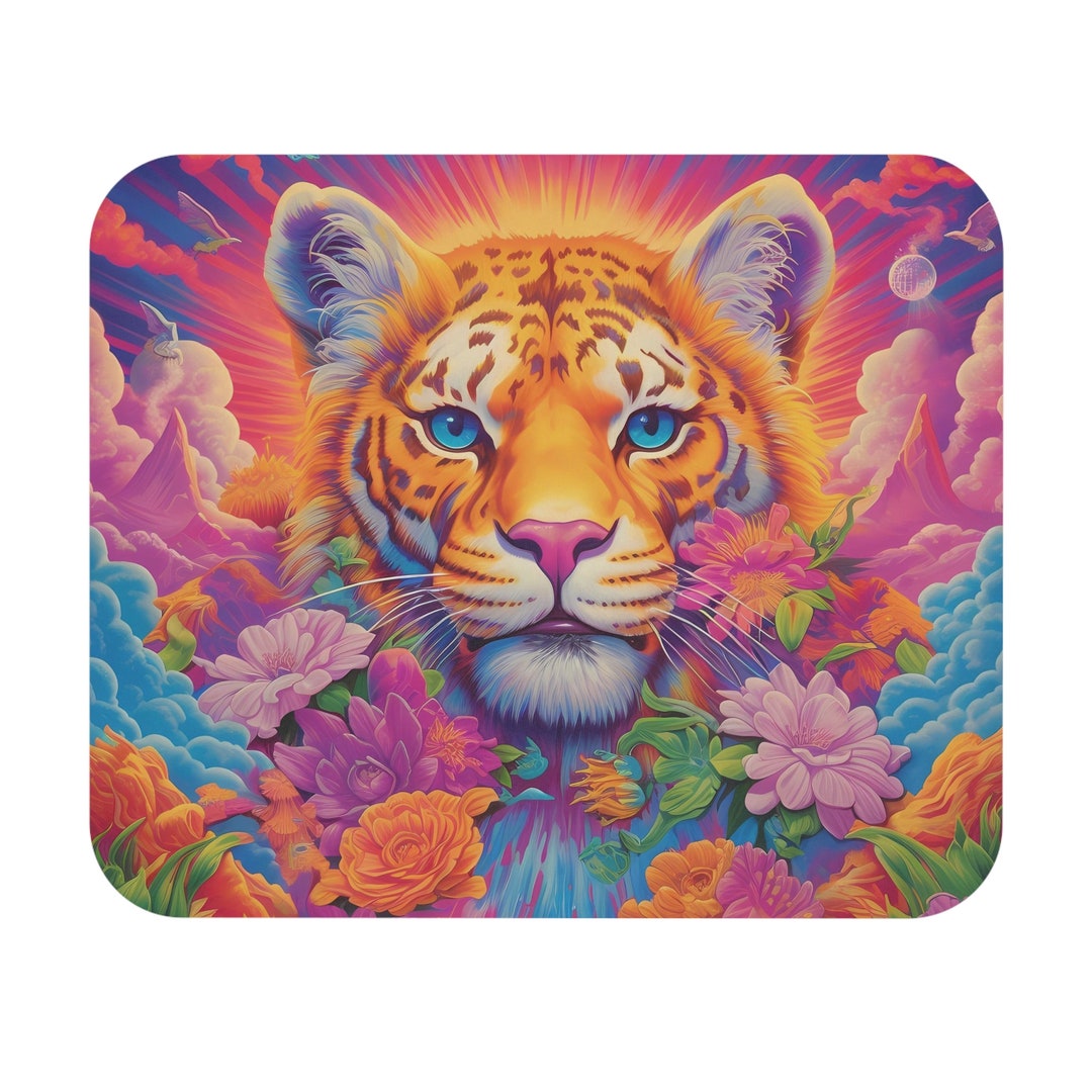 Retro 90's Tiger Mouse Pad Time Warp Essentials Retro 90sinspired