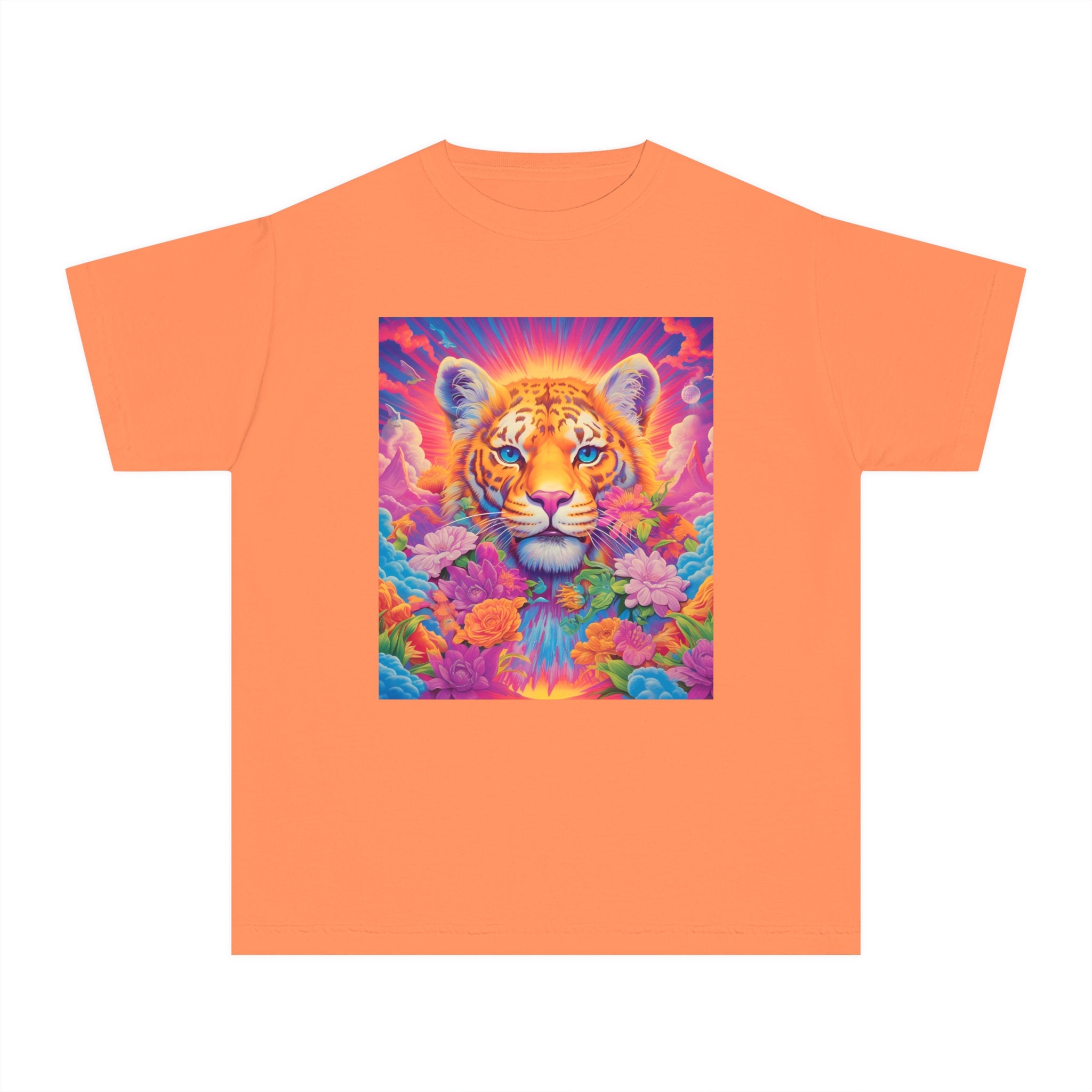 thumbnail image 2 of CafePress Tiger Graphic Kids T-Shirt - 100% Cotton Youth Tee, Machine Washable, Various Sizes 2 of 14