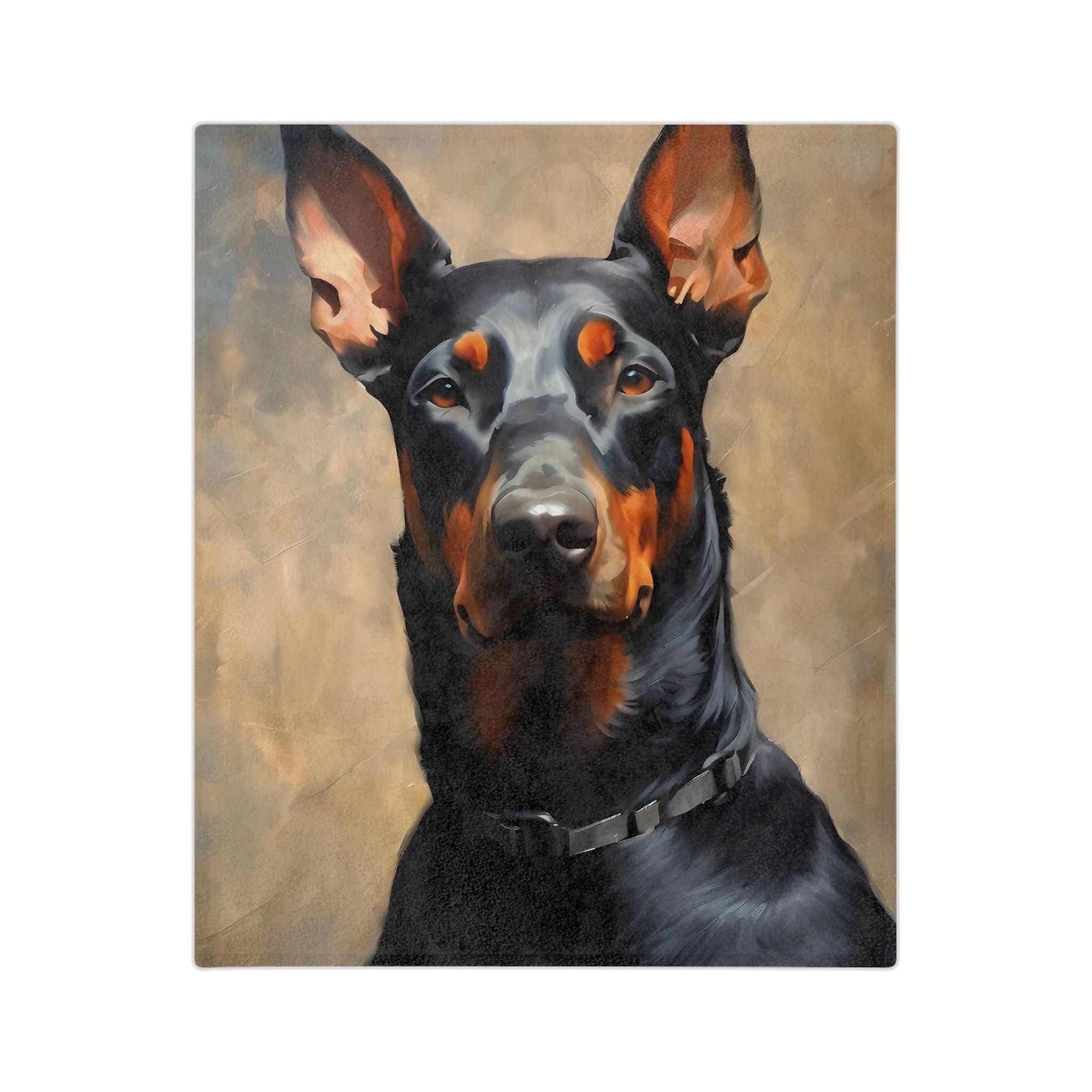 FEROCIOUS doberman jacquard blanket rug