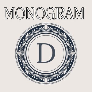 Elegante letra de monograma D SVG digital, descarga de diseño de monograma, imágenes prediseñadas de monograma, regalo de monograma de bricolaje, arte inicial personalizado