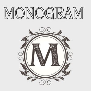 Monograma letra M SVG digital, download de design de monograma, clipart de monograma, presente de monograma DIY, arte inicial Pemade