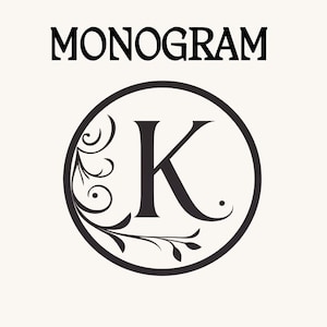 K Monogram SVG, Descarga instantánea, Archivo digital para Cricut & Silhouette, Manualidades de bricolaje, Regalos personalizados, PNG de alta calidad incluido