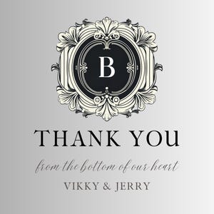Monogram SVG B, Personalized Initial Design, Premade Wedding Monogram ...