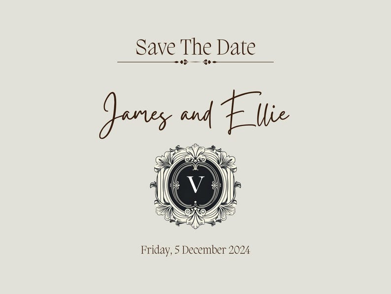 Digital Monogram Letter V Digital SVG, Monogram Design Download ...