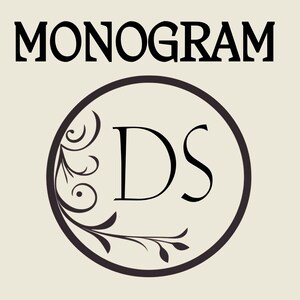 Monogram DS Digital Download, Custom Monogram Art with DS Initials for Personalized Wedding invitations DS Letter Art