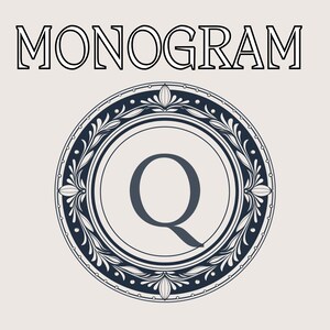 Monograma SVG Letra Q Descarga instantánea, SVG & PNG de alta calidad, perfecto para manualidades y uso comercial