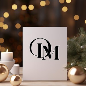 Monogram DM Digital Download, Custom Monogram Art With DM Initials for ...