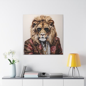 Canvas Gallery Wraps, Regal Elegance, The Luxury Lion