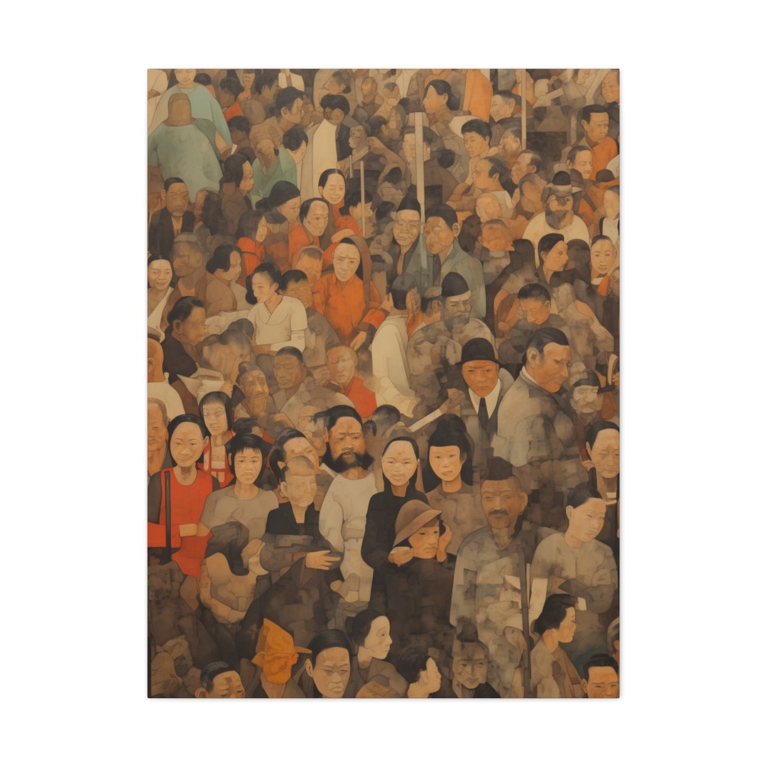 Canvas Gallery Wraps Joints of History Muted Colors in Etsy