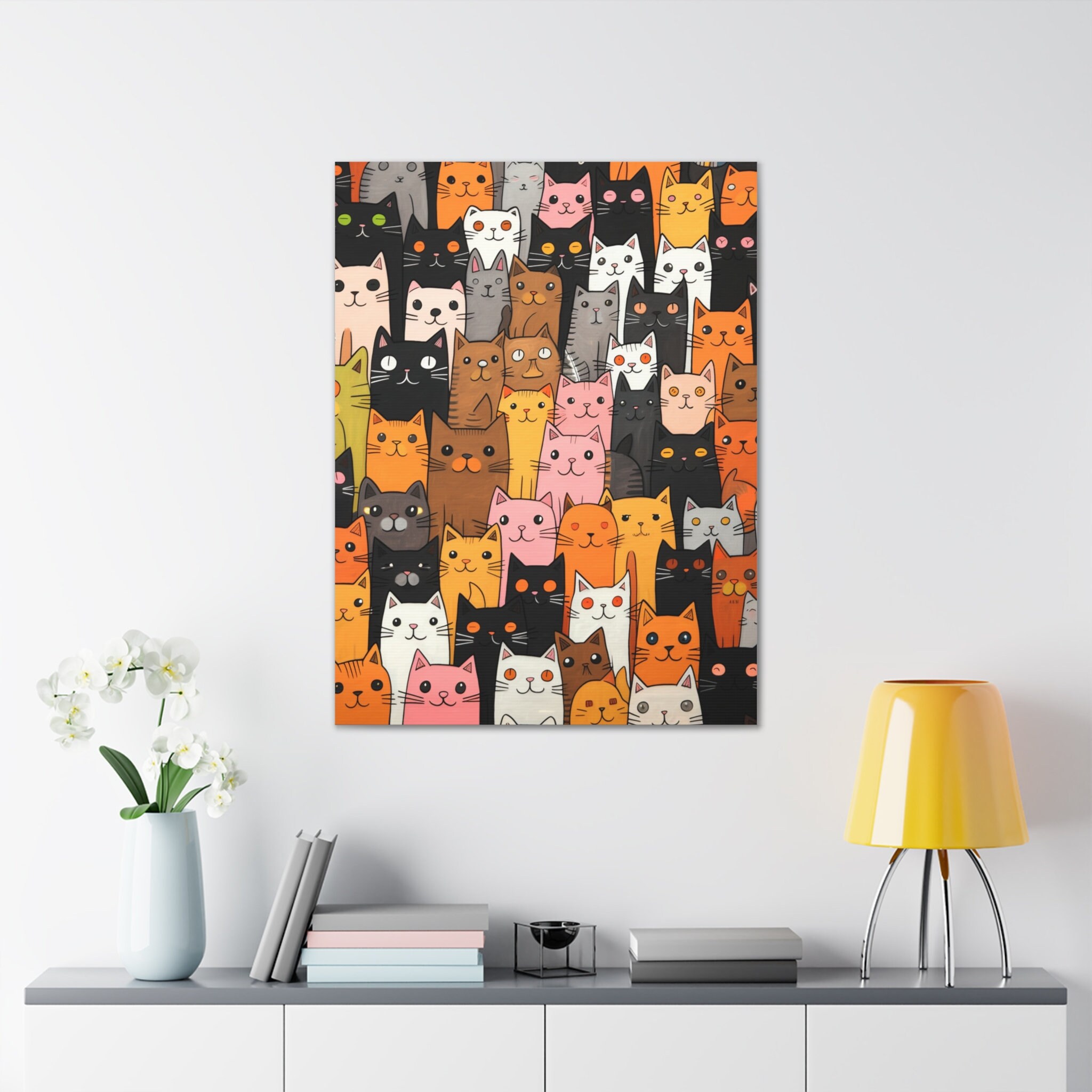 Rubyetc Cat Canvas Gallery Wraps, Quirky Cat Adventures: in the Spirit of Rubyetc ...