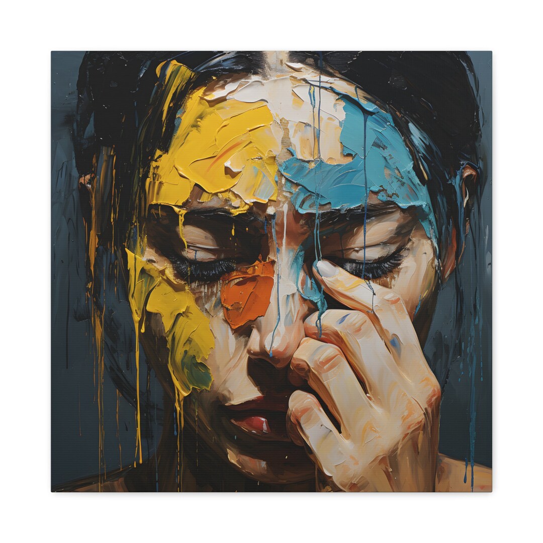 Canvas Gallery Wraps Sorrow Etsy