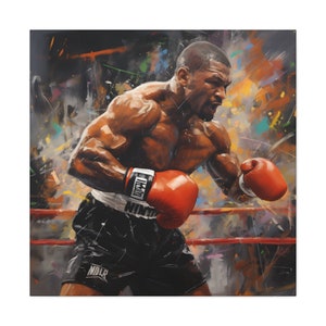 Canvas Gallery Wraps, Knockout King: Legendary Mike Tyson