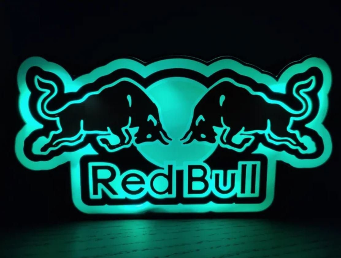 Red Bull Illuminated Sign - Etsy