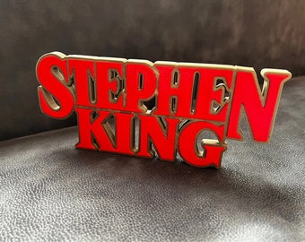 3D Stephen King logo sign
