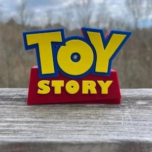 Letrero logo Toy Story en 3D
