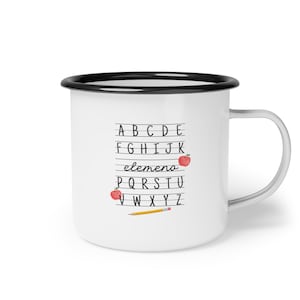 Cute Teacher Gift Mug Back to School Coffee Mug Elemeno Cute  Little Learners Back to School Teachers Lounge Coffee Mug ABC Bag Alphabet