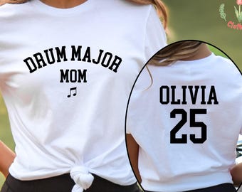 Personalized Drum Major Mom Shirt, Band Mama, Marching Band Season