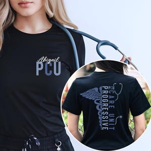 Personalized PCU Crewneck Shirt: Progressive Care Unit Nurse Gift