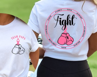 Personalized Breast Cancer Awareness Shirt, Breast Cancer Shirt, Pink Ribbon