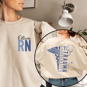 Personalized Trauma Coordinator Nurse Sweatshirt: TC Hoodie Crewneck