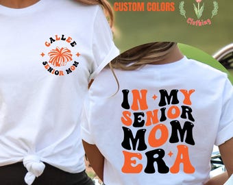Personalized Senior Mom Shirt, Custom Senior Cheer Mom, Class of 2026 Spirit Wear, Cheer MOM for Senior Night