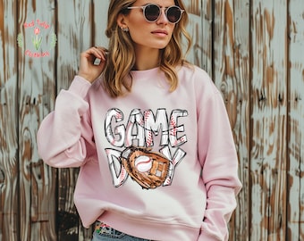Baseball Game Day Sweatshirt, Baseball Mom Hoodie