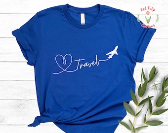 Airplane Mode Heart Shirt: Travel Vacation Tee