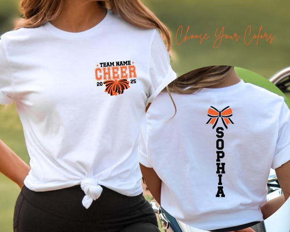 Personalized Cheer Mom Shirt, Customized Cheerleader, Game Day, Mascot Cheer, School Colors Cheerleading