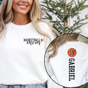 Personalized In My Basketball Mom Era Sweatshirt, In My Mom Era Hoodie, Basketball Sweatshirt, Custom Basketball Mom Sweatshirt, Gift Mom