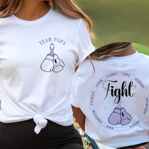Custom Stomach Cancer Shirt, Stomach Cancer Gift, Stomach Cancer Shirt, Cancer Awareness Shirt, Periwinkle Ribbon, Team Family Cancer Gift