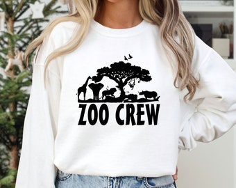 Zoo Crew Sweatshirt, Animal Keeper Hoodie, Family Zoo Trip