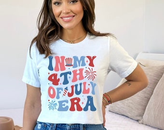 4th of July Shirt, Coquette In My 4th of July Era Shirt, Independence Day Shirt, Patriotic Shirt, 4th July Shirt, Fourth Of July Shirt