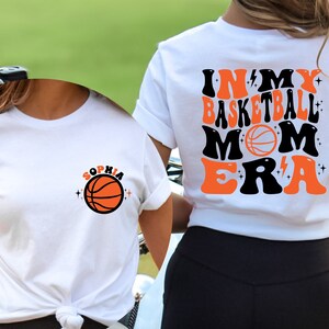 Personalized In My Basketball Mom Era Shirt, In My Mom Era Shirt, Basketball Shirt, Custom Basketball Mom Shirt