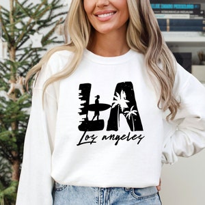 Los Angeles Sweatshirt, Los Angeles California Hoodie, California Gift, California State Sweatshirt, Los Angeles California Vacation