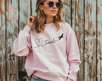 Airplane Mode Sweatshirt, Airplane Hoodie, Airplane Heart Sweat, Travel Sweatshirt, Vacation Sweatshirt, Plane Lover Sweat, Travel Lover