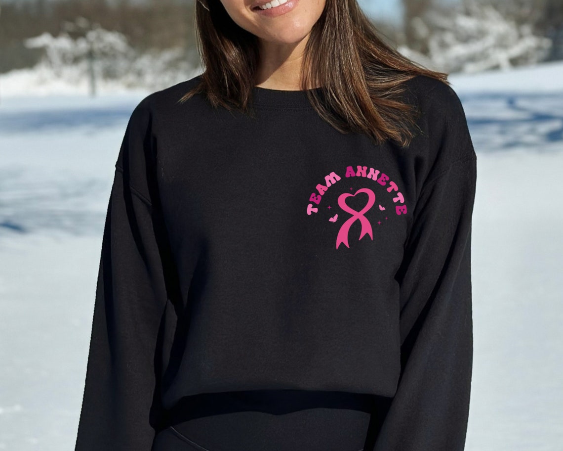 Personalized Pink Ribbon in My Cancer Warrior Era Sweatshirt, Oncology ...