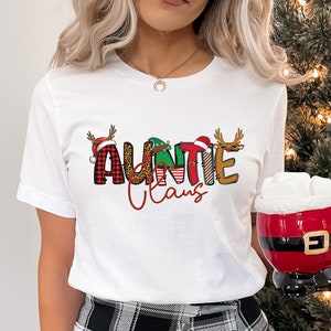 Auntie Claus Shirt, Christmas Auntie Claus Shirt, Aunt And Grandkids Shirt, Gifts For Aunt