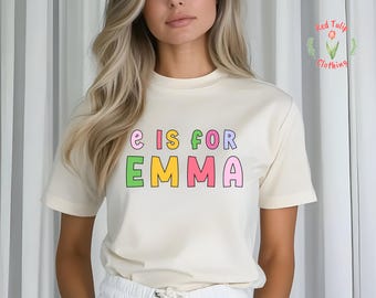 Custom Alphabet Shirt: School Spirit Tee, Back To School